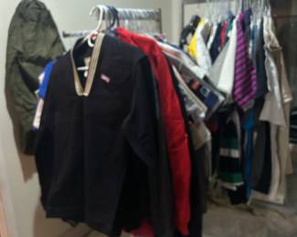 Military Uniforms And Tons of Motorcycle TShirts. 