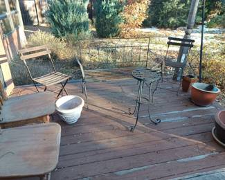 Metal patio furniture