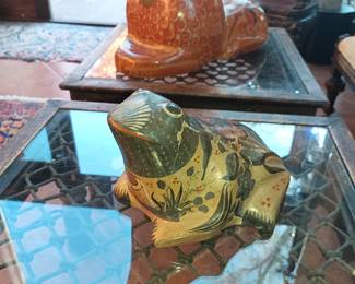 Vintage figural pottery