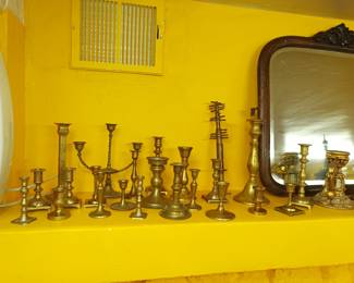 Brass candlesticks