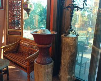 Stumps and urns and candlestick