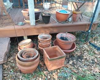 Lots of clay pots