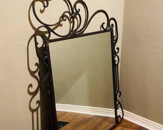 wrought iron mirror