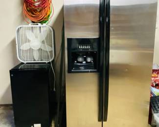 mini fridge, nice stainless steel fridge