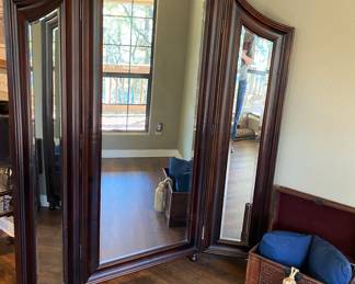 large folding dressing mirror