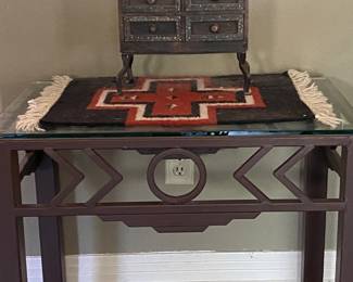 pair custom made wrought iron night stands