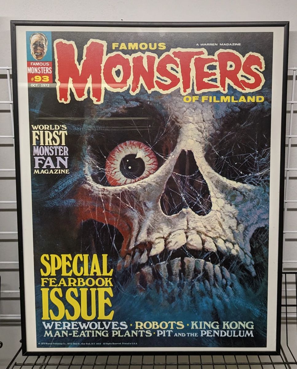 Famous Monsters framed poster