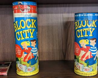 Vintage Block City toys & train accessories