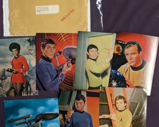 Star Trek postcard / photos