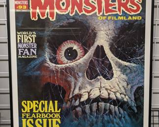 Famous Monsters framed poster