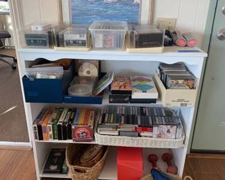 Music CD's and cassettes (Marty Robbins, Roy Orbison and Julio Ingelsias, some comedy and various classics from the 60's -90's.  VHS movies. 