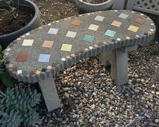 Concrete bench