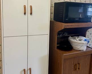 Kitchen cabinet and microwave stand