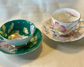 Vintage tea cups and saucers