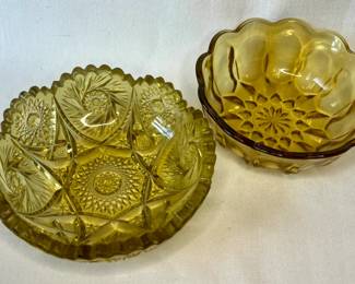 Green depression glass