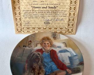 Knowles "Annie and Sandy" by William Chambers plate with original box and COA