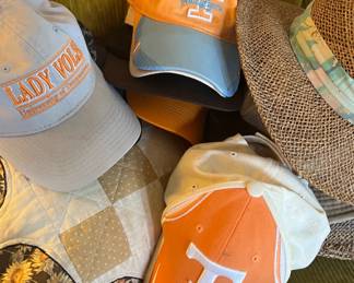 Assorted ballcaps and hats (mostly UT)