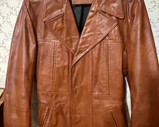 Men's vintage leather jacket