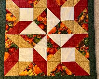Hand stitched quilt tapestry