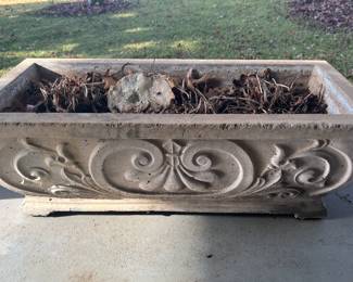 Large cement planter (1 of 2)