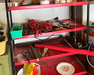 Metal shelving
