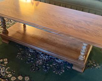 Ethan Allen coffee table with 2 matching end tables
