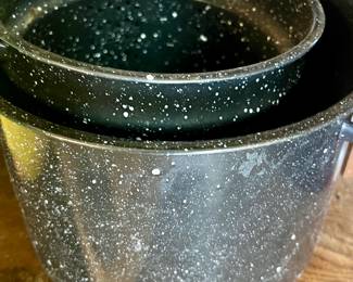 Enamelware pots