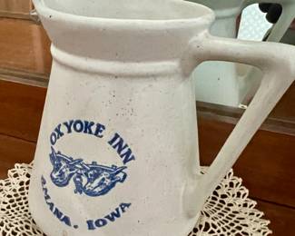 Ox Yoke Inn ceramic pitcher