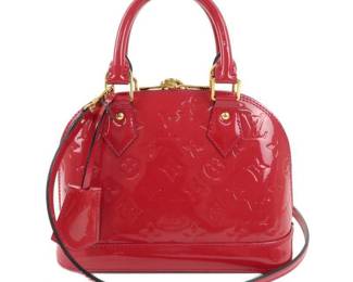 Louis Vuitton Red Vernis Alma BB