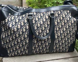 Christian Dior Diorrisimo Hold All Travel Bag Navy