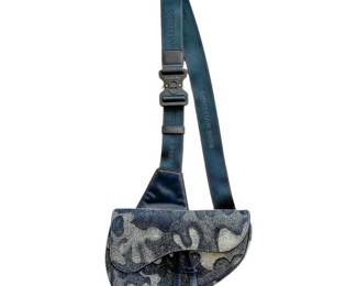 Dior Camouflage Jacquard Saddle Bag
