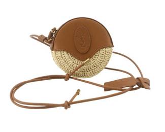 Yves Saint Laurent Beige Naturel Round Camera Bag Beige Naturel
