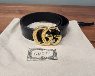 Gucci GG Marmont Black Belt
