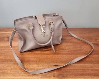 Yves Saint Laurent Baby Cabas 2-Way Shoulder Bag Brown