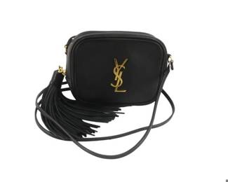 Yves Saint Laurent Nappa Monogram Blogger Bag Black