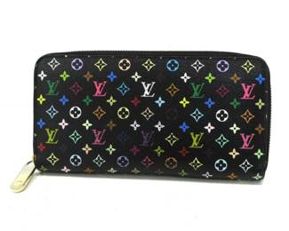 Louis Vuitton Black Murkami Zippy Wallet