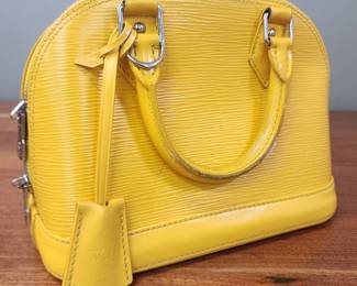 Louis Vuitton Yellow Epi Alma BB