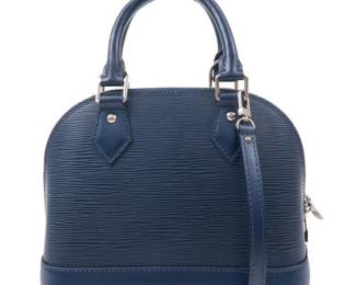 Louis Vuitton Blue Epi Alma BB