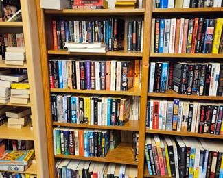 Books and bookcases.  