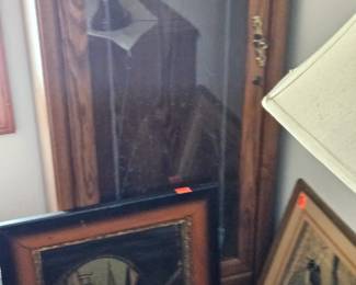 Gun cabinet and pictures