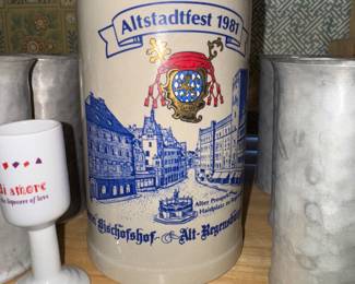 Vintage German beer mug/stein and we have two