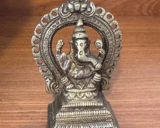 Silver tone Ganesh