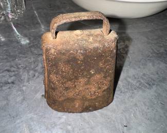 This smaller version of a cowbell was commonly used on goats. We all need more goat bell.