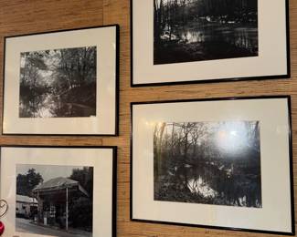 The homeowners were both photographers and the house is filled with their work. A lot framed and a lot more not.