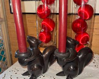 YALL! Are not those the cutest little squirrel candle holders? I hope my dog doesn’t see them!