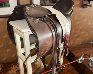 Vintage English riding saddle