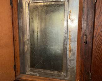The flour bin of said Hoosier cabinet.