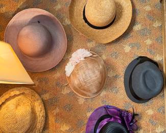 Did you know that vintage hats can be used as wall art?