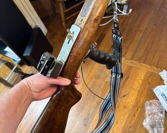 This may look like a gun but if you look closer you can see that it is actually a portable camera mount. SO COOL!!!