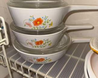 Vintage Corning ware Wild Flower